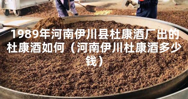 1989年河南伊川县杜康酒厂出的杜康酒如何（河南伊川杜康酒多少钱）