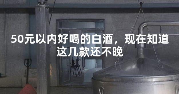 50元以内好喝的白酒，现在知道这几款还不晚