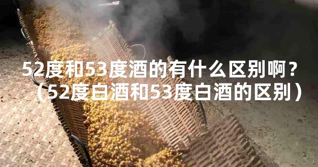 52度和53度酒的有什么区别啊？（52度白酒和53度白酒的区别）