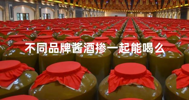 不同品牌酱酒掺一起能喝么