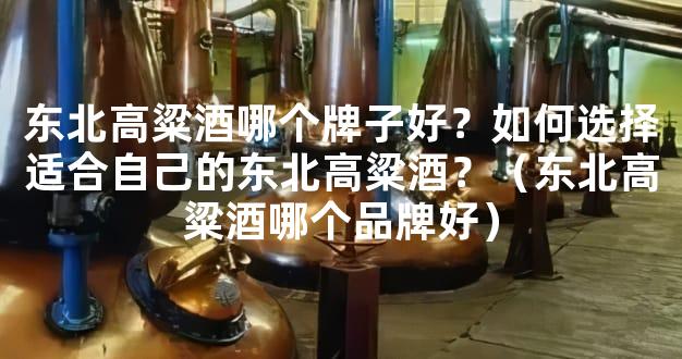 东北高粱酒哪个牌子好？如何选择适合自己的东北高粱酒？（东北高粱酒哪个品
