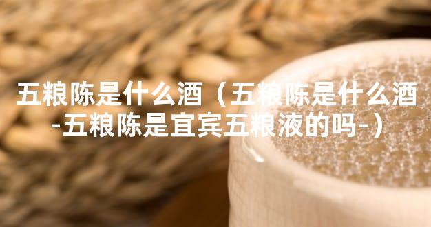 五粮陈是什么酒（五粮陈是什么酒-五粮陈是宜宾五粮液的吗-）