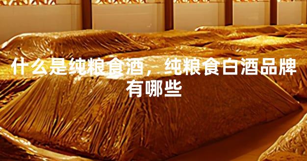 什么是纯粮食酒，纯粮食白酒品牌有哪些