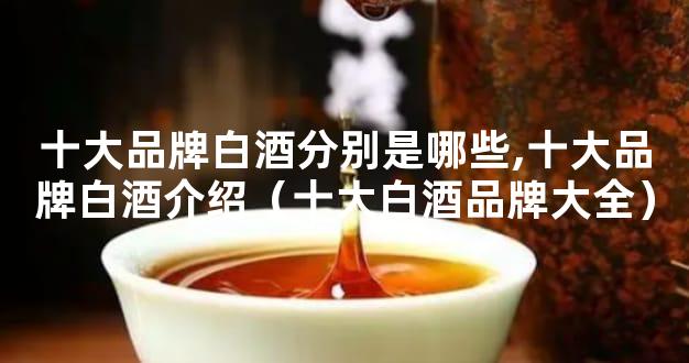 十大品牌白酒分别是哪些,十大品牌白酒介绍（十大白酒品牌大全）