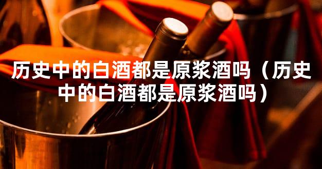 历史中的白酒都是原浆酒吗（历史中的白酒都是原浆酒吗）