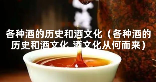 各种酒的历史和酒文化（各种酒的历史和酒文化,酒文化从何而来）