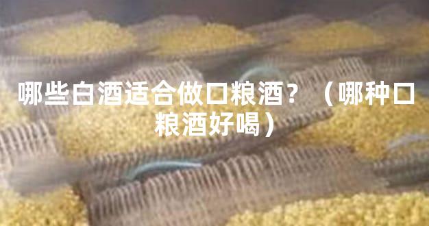 哪些白酒适合做口粮酒？（哪种口粮酒好喝）