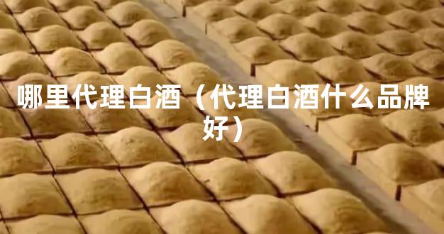哪里代理白酒（代理白酒什么品牌好）