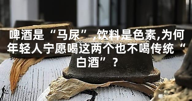 啤酒是“马尿”,饮料是色素,为何年轻人宁愿喝这两个也不喝传统“白酒”？