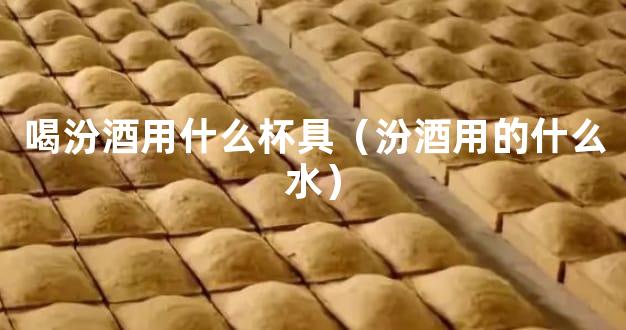 喝汾酒用什么杯具（汾酒用的什么水）