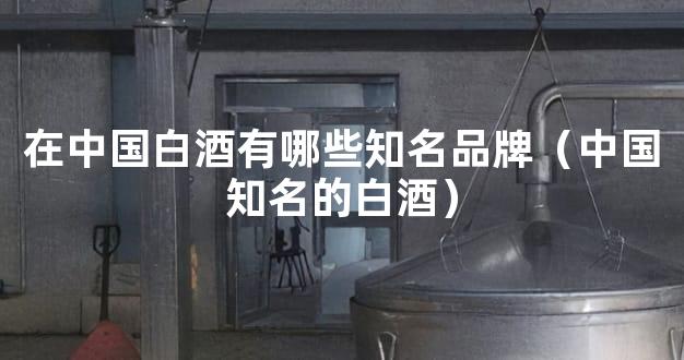 在中国白酒有哪些知名品牌（中国知名的白酒）