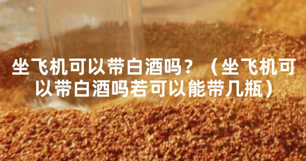 坐飞机可以带白酒吗？（坐飞机可以带白酒吗若可以能带几瓶）
