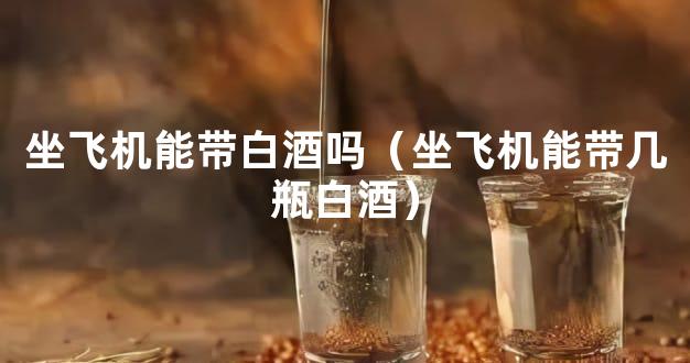 坐飞机能带白酒吗（坐飞机能带几瓶白酒）
