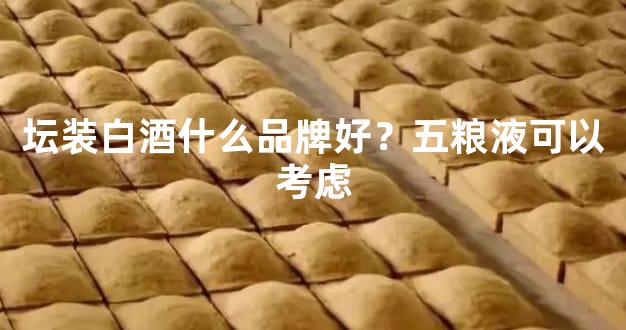 坛装白酒什么品牌好？五粮液可以考虑