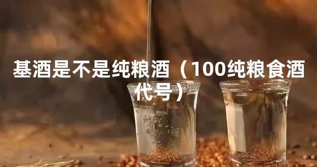 基酒是不是纯粮酒（100纯粮食酒代号）