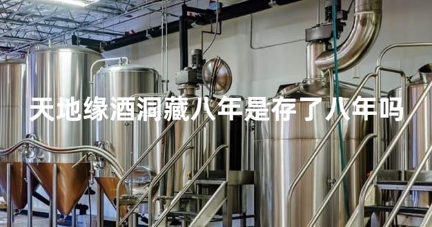 天地缘酒洞藏八年是存了八年吗