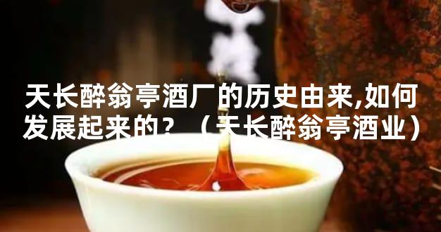天长醉翁亭酒厂的历史由来,如何发展起来的？（天长醉翁亭酒业）