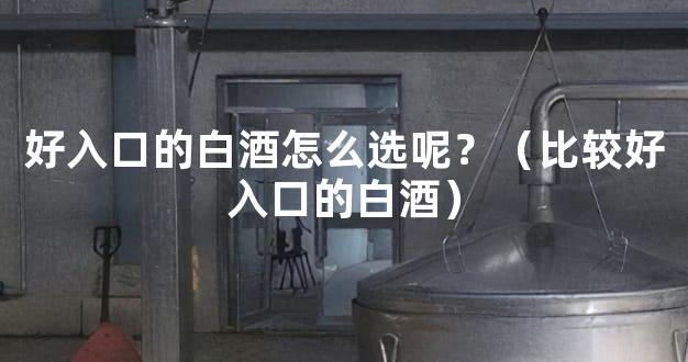好入口的白酒怎么选呢？（比较好入口的白酒）