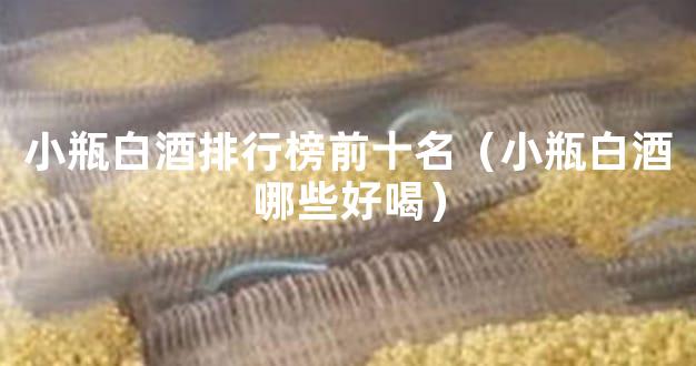 小瓶白酒排行榜前十名（小瓶白酒哪些好喝）