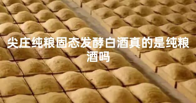 尖庄纯粮固态发酵白酒真的是纯粮酒吗