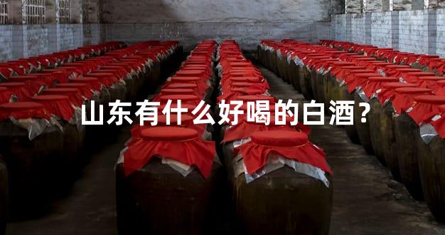 山东有什么好喝的白酒？