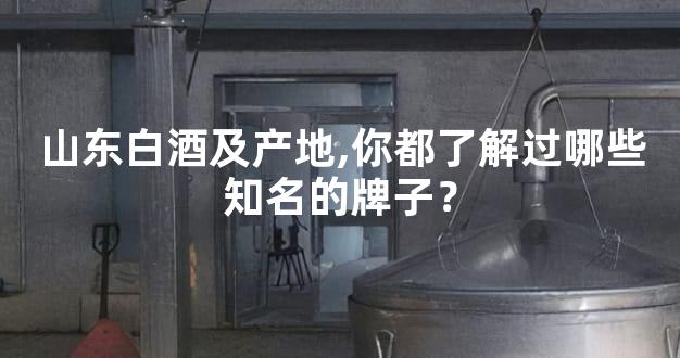 山东白酒及产地,你都了解过哪些知名的牌子？