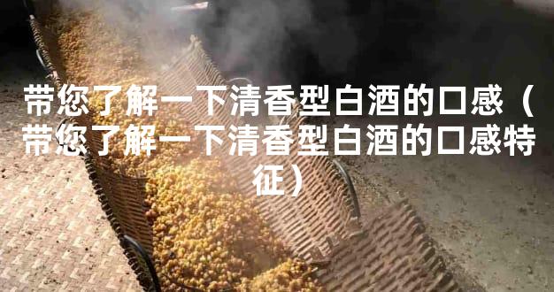 带您了解一下清香型白酒的口感（带您了解一下清香型白酒的口感特征）