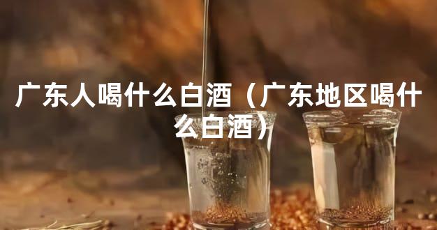 广东人喝什么白酒（广东地区喝什么白酒）