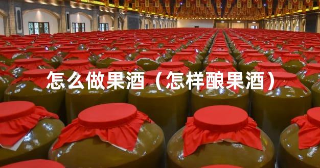 怎么做果酒（怎样酿果酒）