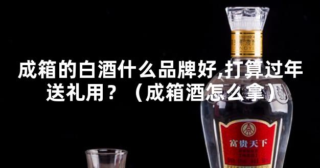 成箱的白酒什么品牌好,打算过年送礼用？（成箱酒怎么拿）