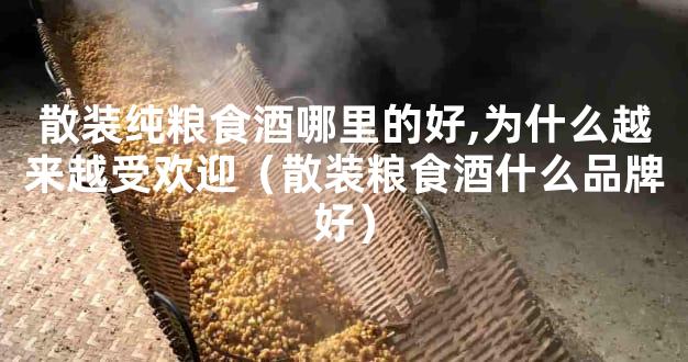 散装纯粮食酒哪里的好,为什么越来越受欢迎（散装粮食酒什么品牌好）
