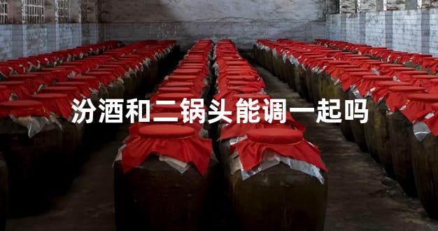 汾酒和二锅头能调一起吗