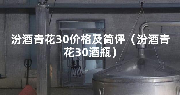 汾酒青花30价格及简评（汾酒青花30酒瓶）