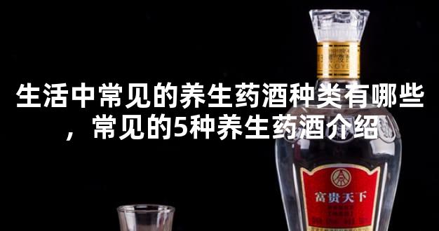 生活中常见的养生药酒种类有哪些，常见的5种养生药酒介绍