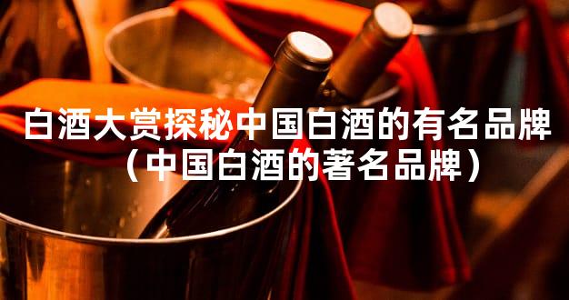 白酒大赏探秘中国白酒的有名品牌（中国白酒的著名品牌）