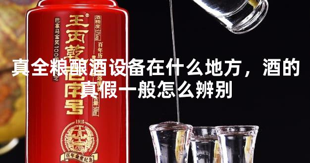 真全粮酿酒设备在什么地方，酒的真假一般怎么辨别