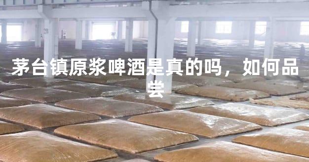 茅台镇原浆啤酒是真的吗，如何品尝