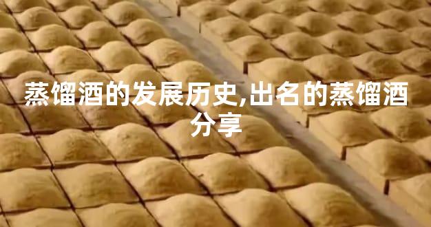 蒸馏酒的发展历史,出名的蒸馏酒分享