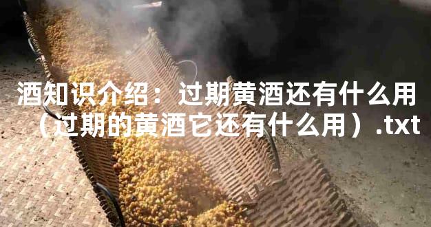 酒知识介绍：过期黄酒还有什么用（过期的黄酒它还有什么用）.txt