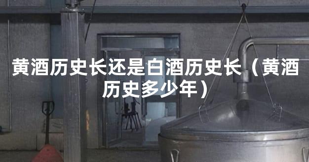 黄酒历史长还是白酒历史长（黄酒历史多少年）